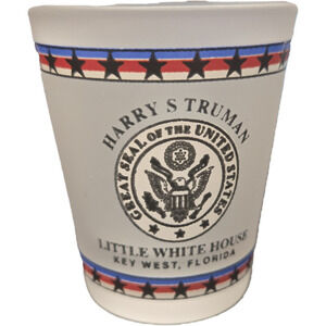 Harry S. Truman Little White House Key West Frosted Shot Glass
